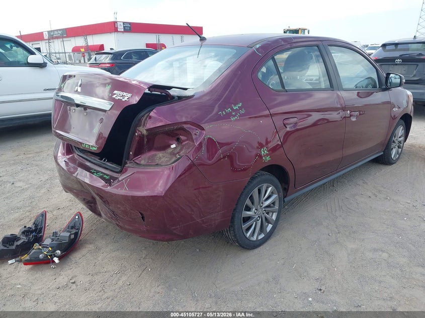 2019 Mitsubishi VIN ML32F4FJ7KHF02772 IAAI salvage auction — LEFT FRONT, Salvage (Arkansas), sold $1,400 on 2026-07-08 (photo 4)