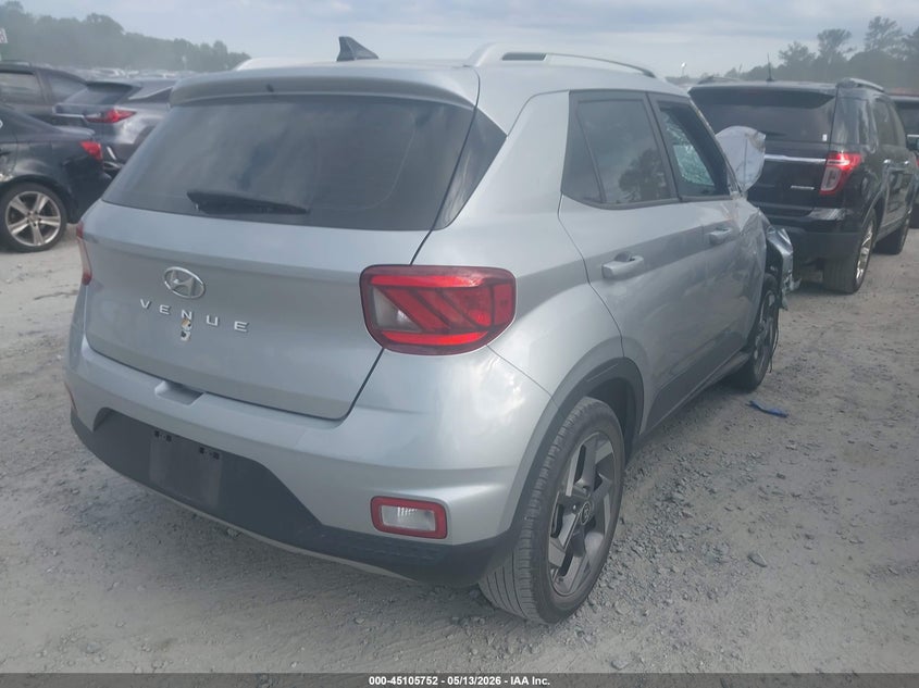 2022 Hyundai Venue VIN KMHRC8A32NU184679 IAAI salvage auction — FRONT END, Salvage (Georgia), sold $3,100 on 2026-07-14 (photo 4)