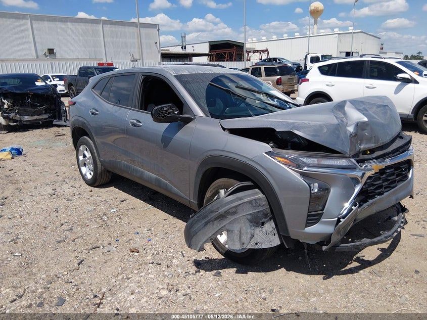 2025 Chevrolet Trax VIN KL77LFEP6SC046865 IAAI salvage auction — FRONT END, Original (Texas), sold $3,350 on 2026-07-09 (photo 1)