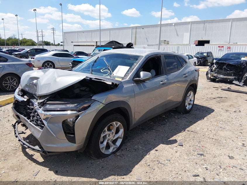 2025 Chevrolet Trax VIN KL77LFEP6SC046865 IAAI salvage auction — FRONT END, Original (Texas), sold $3,350 on 2026-07-09 (photo 2)