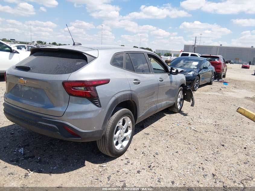 2025 Chevrolet Trax VIN KL77LFEP6SC046865 IAAI salvage auction — FRONT END, Original (Texas), sold $3,350 on 2026-07-09 (photo 4)