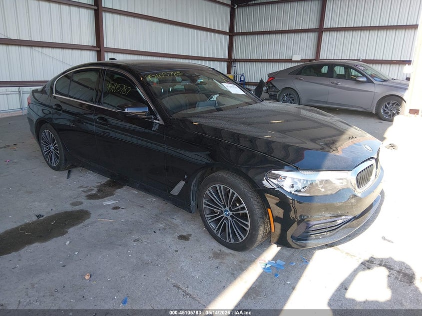 2019 BMW 5er VIN WBAJB1C50KB375757 IAAI salvage auction — FRONT END, Salvage Title, sold $4,800 on 2026-08-02 (photo 1)