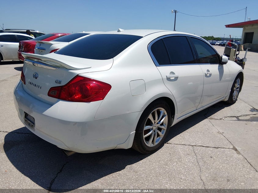 2008 Infiniti G35 VIN JNKBV61E78M215935 IAAI salvage auction — NORMAL WEAR, Original (Texas), sold $400 on 2026-07-20 (photo 4)