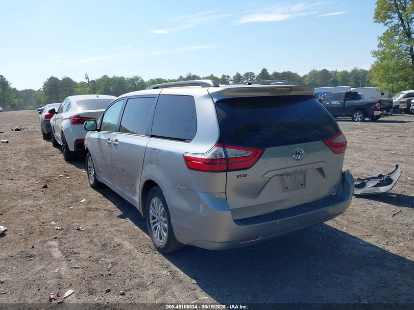 2017 Toyota Sienna VIN 5TDYZ3DC8HS782832 IAAI salvage auction — FRONT END, Mv-907A (New York), sold $1,950 on 2026-07-14 (photo 3)
