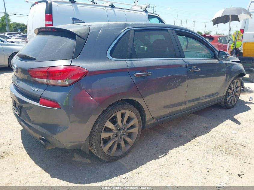 2018 Hyundai Elantra VIN KMHH55LC2JU075862 IAAI salvage auction — FRONT & REAR, Salvage (Texas), sold $1,900 on 2026-07-27 (photo 4)
