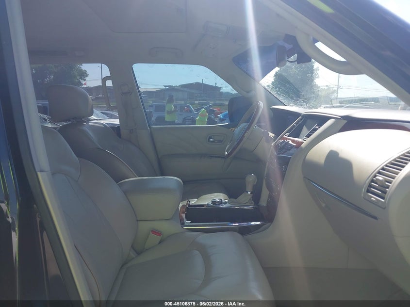 2016 Infiniti Qx80 VIN JN8AZ2NE5G9122213 IAAI salvage auction — EXTERIOR BURN, Clear (Tennessee), sold $2,800 on 2026-07-09 (photo 5)