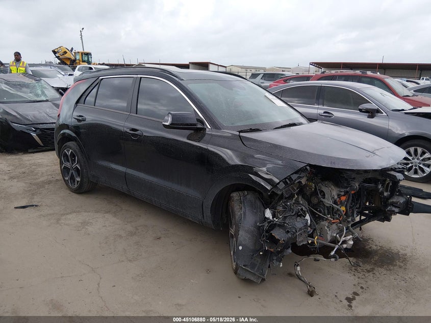 2019 Kia Niro VIN KNDCB3LC1K5342934 IAAI salvage auction — FRONT END, Salvage (Texas), sold $2,000 on 2026-07-07 (photo 1)
