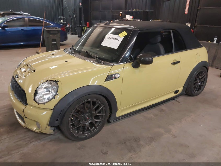2009 Mini Cooper VIN WMWMS33599TG89116 IAAI salvage auction — FRONT & REAR, Salvage (Florida), sold $425 on 2026-07-07 (photo 2)