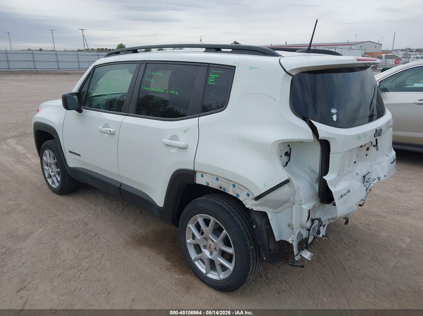 2022 Jeep Renegade VIN ZACNJDB1XNPN72286 IAAI salvage auction — REAR END, Salvage (Nebraska), sold $5,200 on 2026-07-23 (photo 3)
