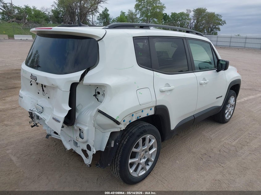 2022 Jeep Renegade VIN ZACNJDB1XNPN72286 IAAI salvage auction — REAR END, Salvage (Nebraska), sold $5,200 on 2026-07-23 (photo 4)