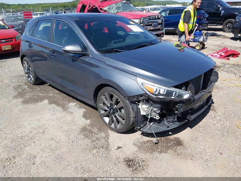 2018 Hyundai Elantra VIN KMHH55LC2JU033319 IAAI salvage auction — FRONT END, Clear (Oklahoma), sold $2,950 on 2026-07-07 (photo 1)