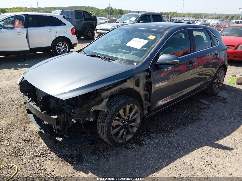 2018 Hyundai Elantra VIN KMHH55LC2JU033319 IAAI salvage auction — FRONT END, Clear (Oklahoma), sold $2,950 on 2026-07-07 (photo 2)