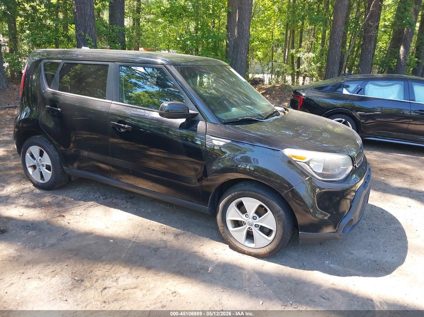 2014 Kia Soul VIN KNDJN2A29E7067129 IAAI salvage auction — NORMAL WEAR, Clear (Virginia), sold $350 on 2026-07-07 (photo 1)