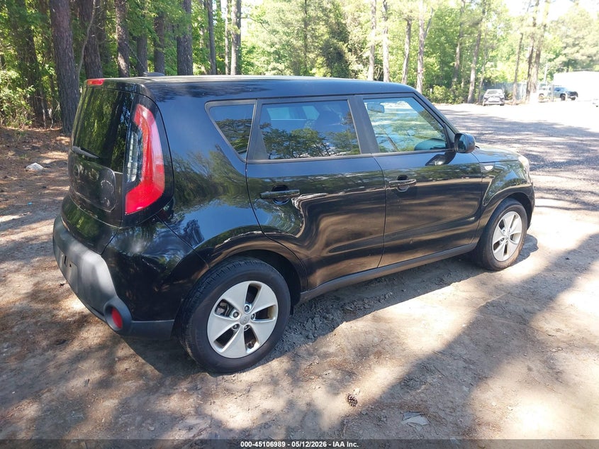 2014 Kia Soul VIN KNDJN2A29E7067129 IAAI salvage auction — NORMAL WEAR, Clear (Virginia), sold $350 on 2026-07-07 (photo 4)