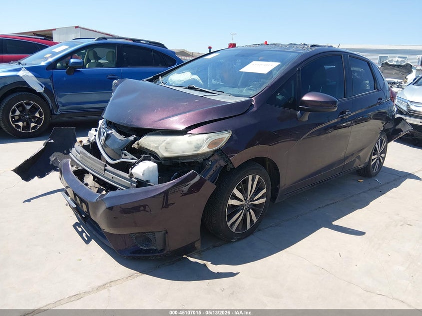 2016 Honda Fit VIN JHMGK5H7XGX032204 IAAI salvage auction — FRONT & REAR, Salvage (Texas), sold $725 on 2026-07-28 (photo 2)