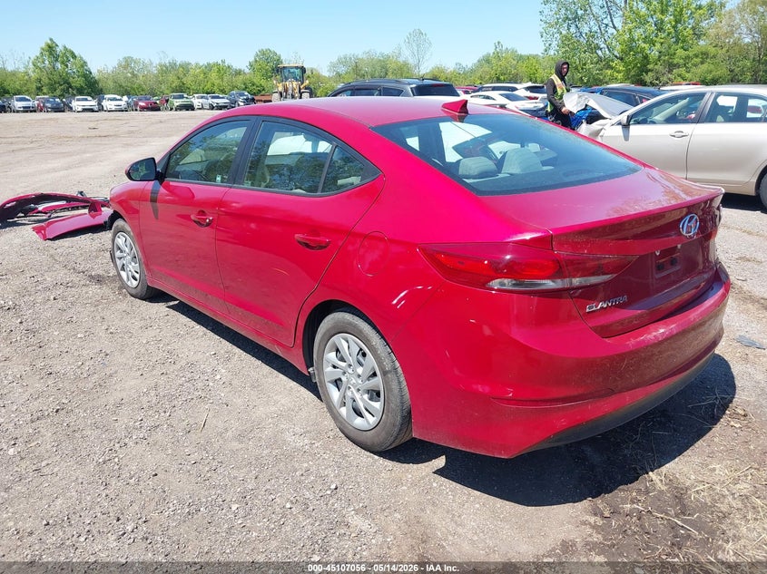 2017 Hyundai Elantra VIN 5NPD84LF3HH041531 IAAI salvage auction — FRONT END, Salvage (Ohio), sold $1,700 on 2026-07-18 (photo 3)