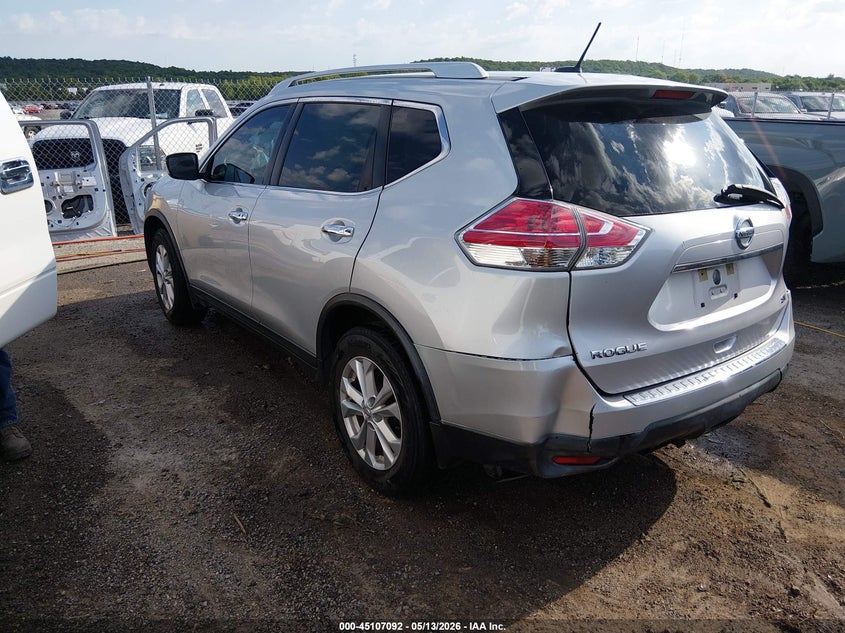 2016 Nissan Rogue VIN KNMAT2MT0GP733064 IAAI salvage auction — SIDE, Clear (Oklahoma), sold $1,700 on 2026-08-01 (photo 3)