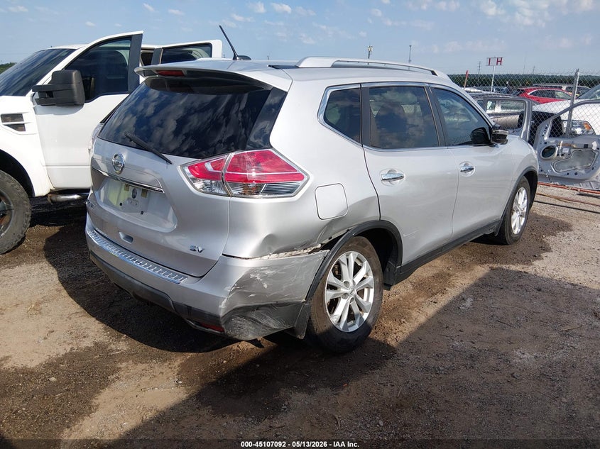 2016 Nissan Rogue VIN KNMAT2MT0GP733064 IAAI salvage auction — SIDE, Clear (Oklahoma), sold $1,700 on 2026-08-01 (photo 4)