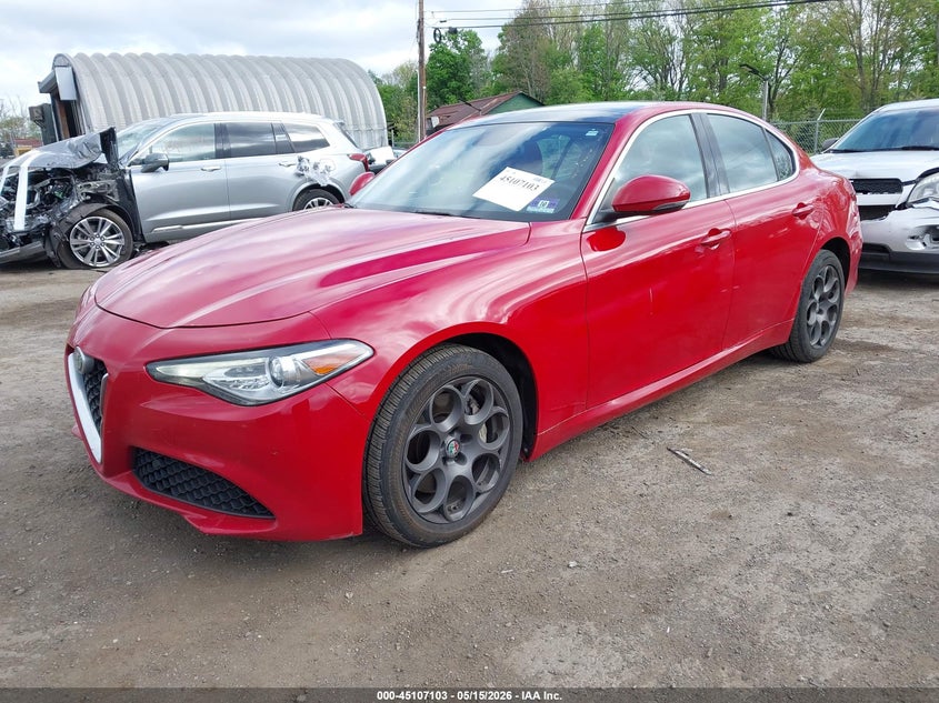 2017 Alfa romeo Giulia VIN ZARFAEDNXH7548588 IAAI salvage auction — RIGHT FRONT, Salvage Title, sold $2,000 on 2026-08-13 (photo 2)