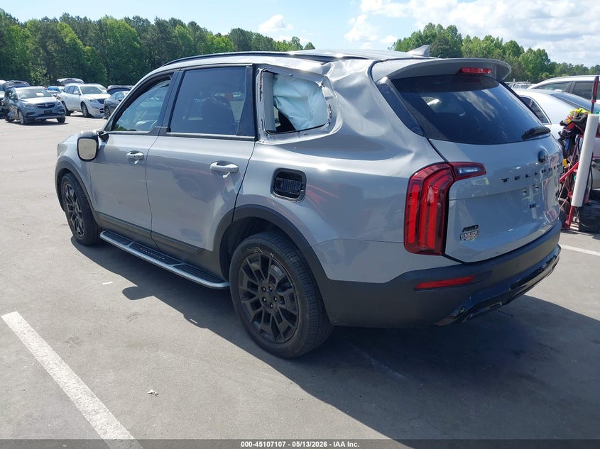 2021 Kia Telluride VIN 5XYP3DHCXMG182222 IAAI salvage auction — ROLLOVER, Salvage (North Carolina), sold $3,350 on 2026-07-17 (photo 3)