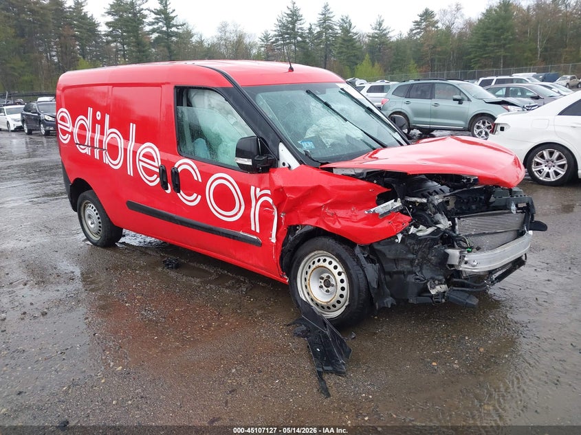 2021 Ram Promaster city VIN ZFBHRFAB5M6V75597 IAAI salvage auction — FRONT END, Salvage (Massachusetts), sold $600 on 2026-07-10 (photo 1)