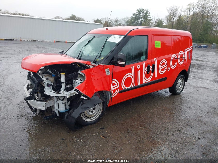 2021 Ram Promaster city VIN ZFBHRFAB5M6V75597 IAAI salvage auction — FRONT END, Salvage (Massachusetts), sold $600 on 2026-07-10 (photo 2)