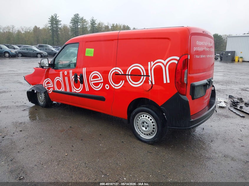 2021 Ram Promaster city VIN ZFBHRFAB5M6V75597 IAAI salvage auction — FRONT END, Salvage (Massachusetts), sold $600 on 2026-07-10 (photo 3)
