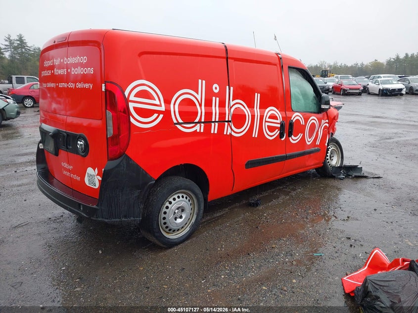 2021 Ram Promaster city VIN ZFBHRFAB5M6V75597 IAAI salvage auction — FRONT END, Salvage (Massachusetts), sold $600 on 2026-07-10 (photo 4)