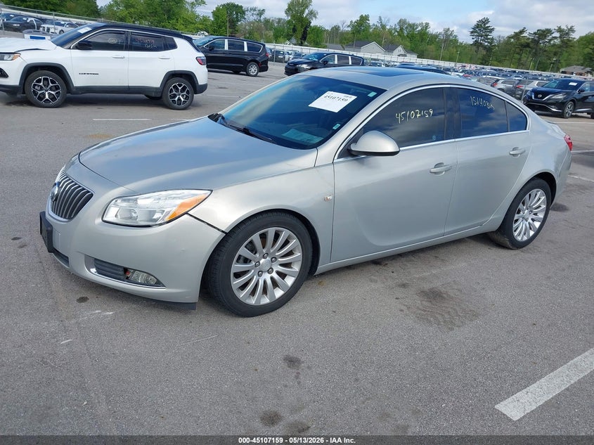 2011 Buick Regal VIN W04GT5GC9B1000850 IAAI salvage auction — HAIL, Clear (Indiana), sold $400 on 2026-07-24 (photo 2)