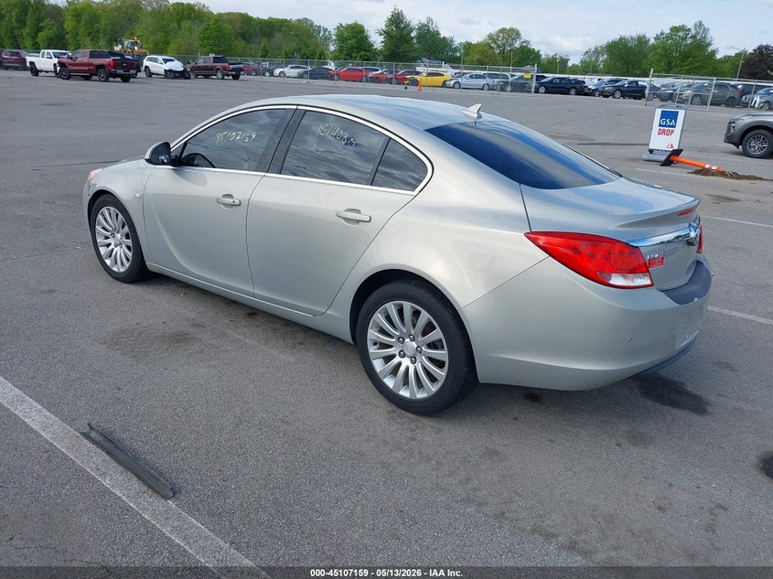 2011 Buick Regal VIN W04GT5GC9B1000850 IAAI salvage auction — HAIL, Clear (Indiana), sold $400 on 2026-07-24 (photo 3)