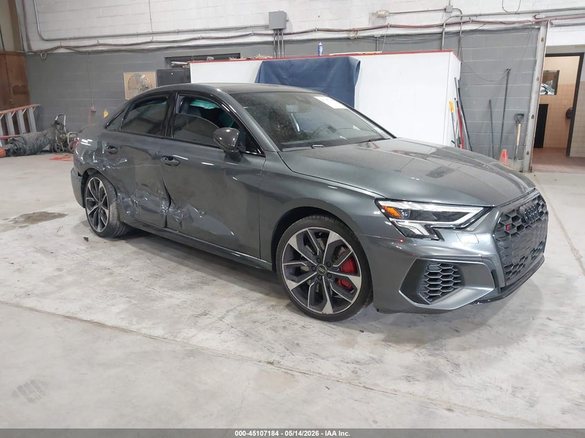2024 Audi S3 VIN WAUH3DGY0RA137974 IAAI salvage auction — RIGHT SIDE, Mv-907A (New York), sold $6,100 on 2026-07-29 (photo 1)