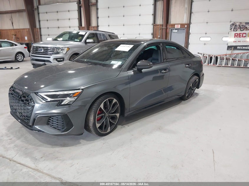 2024 Audi S3 VIN WAUH3DGY0RA137974 IAAI salvage auction — RIGHT SIDE, Mv-907A (New York), sold $6,100 on 2026-07-29 (photo 2)