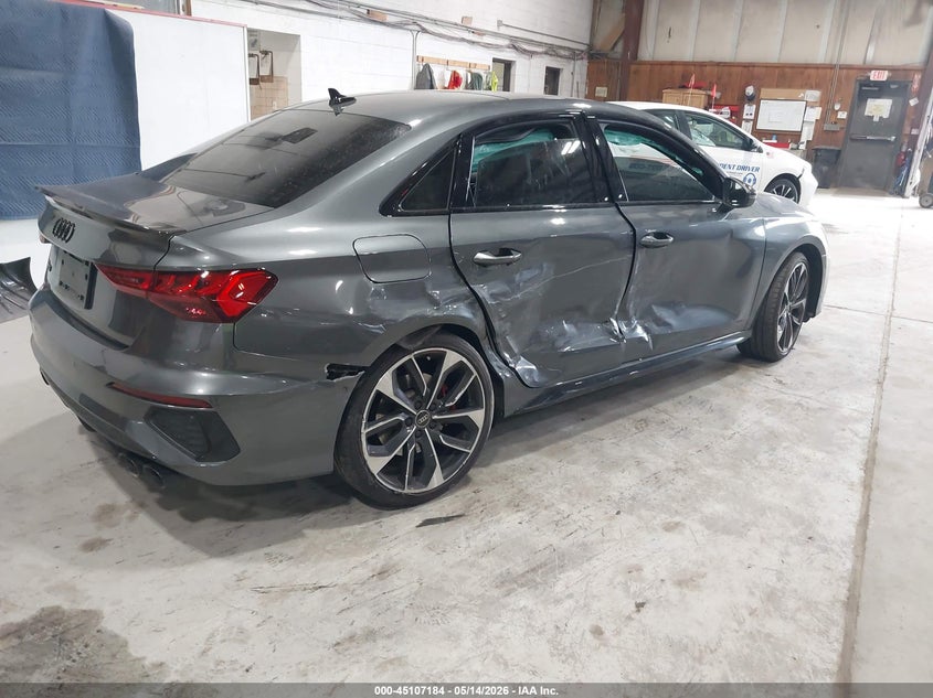 2024 Audi S3 VIN WAUH3DGY0RA137974 IAAI salvage auction — RIGHT SIDE, Mv-907A (New York), sold $6,100 on 2026-07-29 (photo 4)