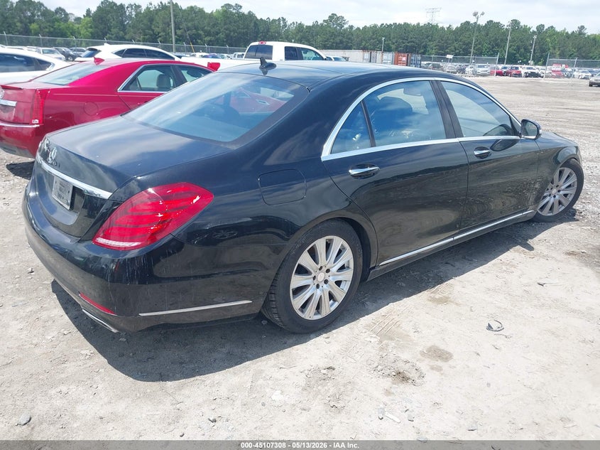 2014 Mercedes-benz S-klasse VIN WDDUG8CB4EA007047 IAAI salvage auction — RIGHT FRONT, Salvage (Georgia), sold $5,500 on 2026-08-09 (photo 4)