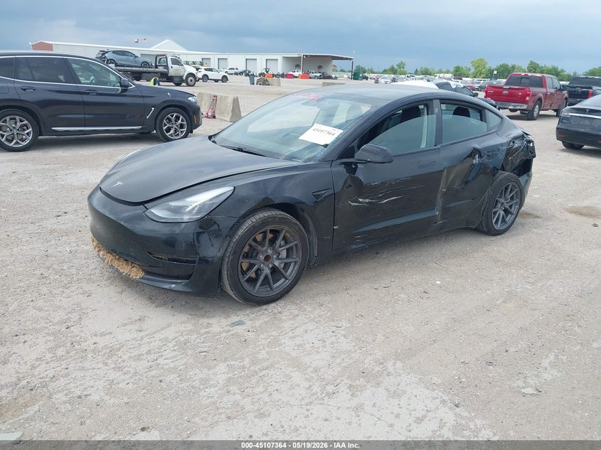 2021 Tesla Model 3 VIN 5YJ3E1EA0MF060549 IAAI salvage auction — LEFT SIDE, Original (Texas), sold $7,175 on 2026-07-15 (photo 2)