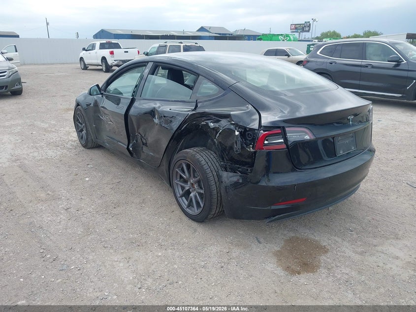 2021 Tesla Model 3 VIN 5YJ3E1EA0MF060549 IAAI salvage auction — LEFT SIDE, Original (Texas), sold $7,175 on 2026-07-15 (photo 3)