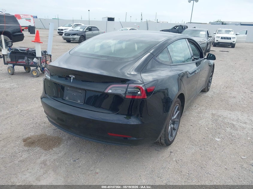 2021 Tesla Model 3 VIN 5YJ3E1EA0MF060549 IAAI salvage auction — LEFT SIDE, Original (Texas), sold $7,175 on 2026-07-15 (photo 4)