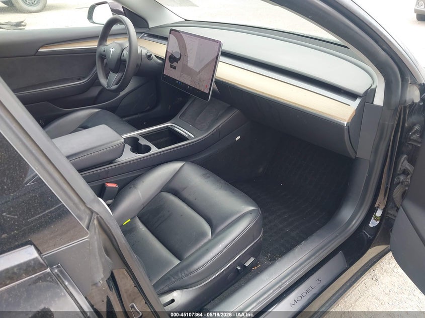 2021 Tesla Model 3 VIN 5YJ3E1EA0MF060549 IAAI salvage auction — LEFT SIDE, Original (Texas), sold $7,175 on 2026-07-15 (photo 5)