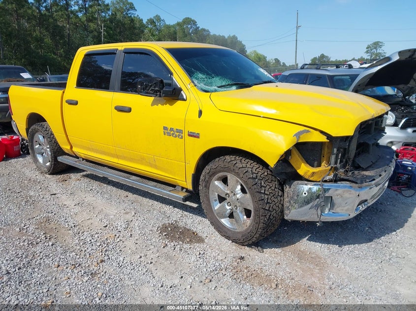 2015 Ram 1500 VIN 1C6RR6LT1FS658548 IAAI salvage auction — FRONT END, Salvage (Mississippi), sold $2,250 on 2026-07-10 (photo 1)