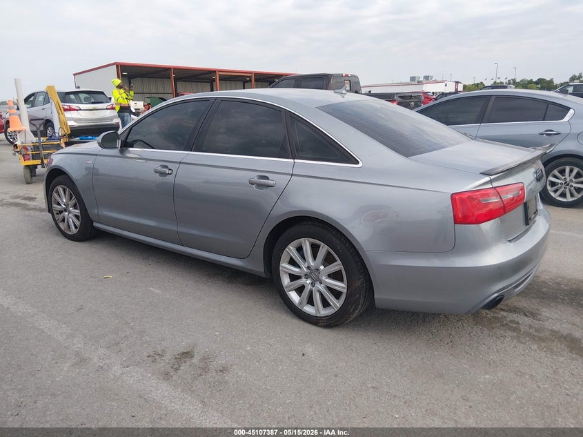 2012 Audi A6 VIN WAUHGAFC5CN087680 IAAI salvage auction — ENGINE BURN, Salvage (Illinois), sold $725 on 2026-07-07 (photo 3)