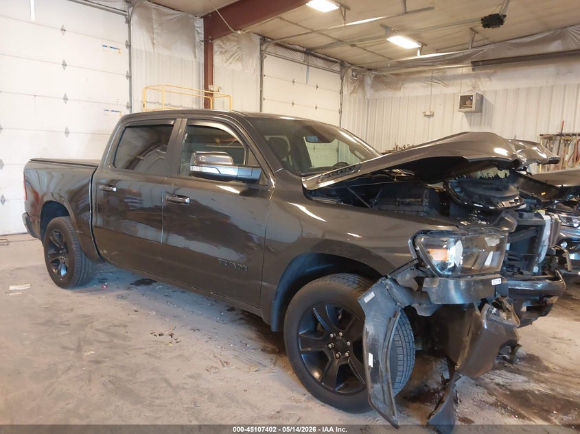 2020 Ram 1500 VIN 1C6SRFFT6LN184569 IAAI salvage auction — FRONT END, Clear (Michigan), sold $6,900 on 2026-07-18 (photo 1)