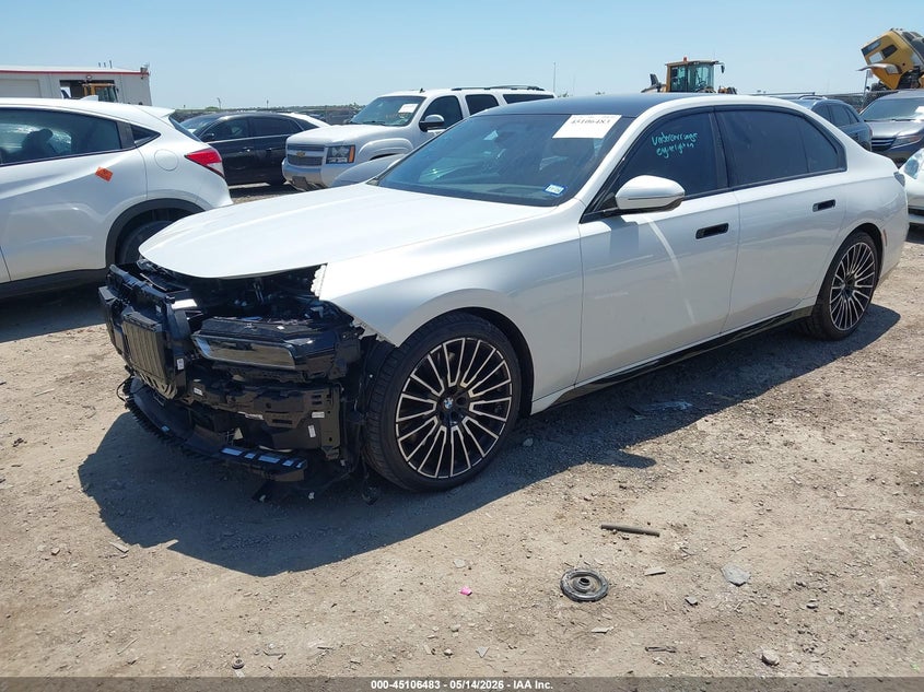 2025 BMW 7 series VIN WBA23EH04SCT21250 IAAI salvage auction — UNDERCARRIAGE, Salvage (Texas), sold $25 on 2026-07-27 (photo 2)