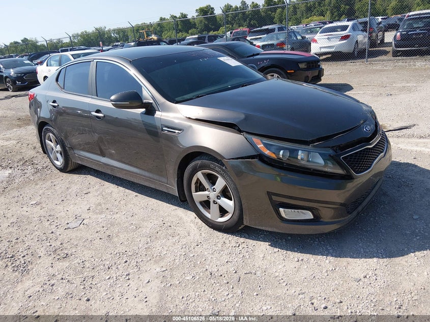 2015 Kia Optima VIN 5XXGM4A79FG355911 IAAI salvage auction — FRONT END, Salvage (Kentucky), sold $475 on 2026-07-22 (photo 1)