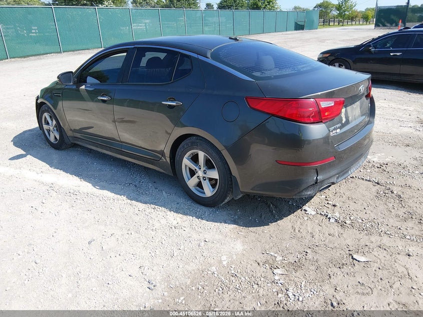 2015 Kia Optima VIN 5XXGM4A79FG355911 IAAI salvage auction — FRONT END, Salvage (Kentucky), sold $475 on 2026-07-22 (photo 3)
