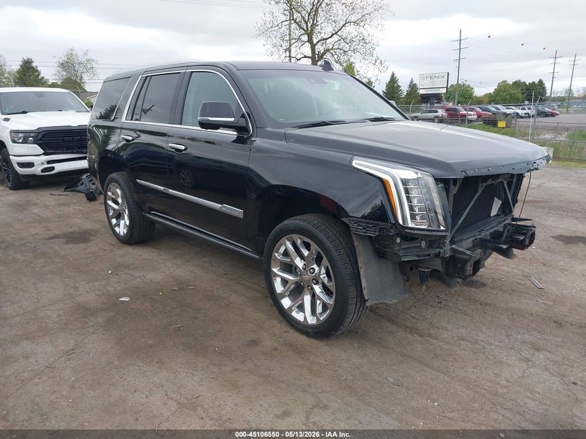 2019 Cadillac Escalade VIN 1GYS4CKJ9KR189356 IAAI salvage auction — FRONT END, Clear (Michigan), sold $13,900 on 2026-07-23 (photo 1)