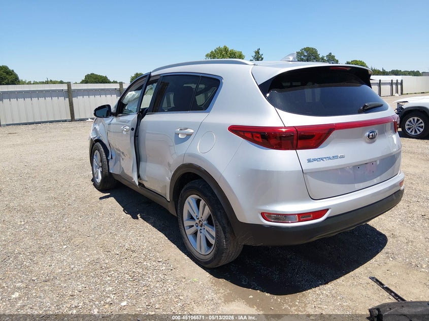 2018 Kia Sportage VIN KNDPM3AC5J7362296 IAAI salvage auction — LEFT SIDE, Salvage (Louisiana), sold $2,900 on 2026-07-08 (photo 3)