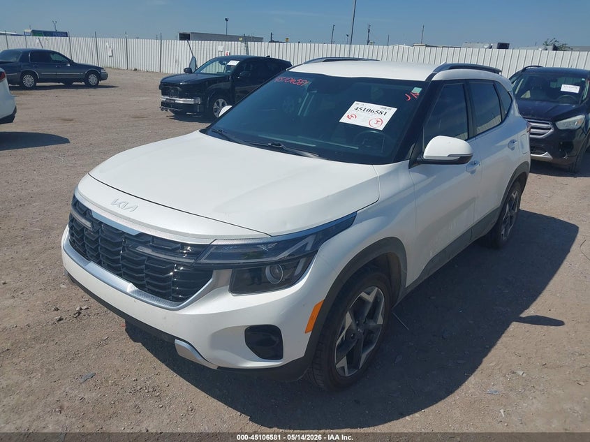 2024 Kia Seltos VIN KNDER2AA0R7490474 IAAI salvage auction — HAIL, Original (Texas), sold $9,150 on 2026-07-22 (photo 2)