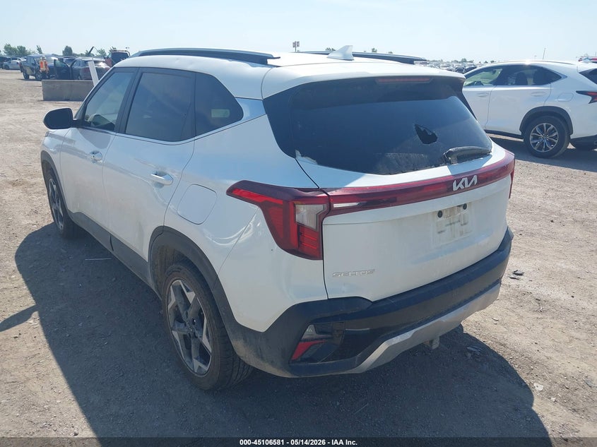 2024 Kia Seltos VIN KNDER2AA0R7490474 IAAI salvage auction — HAIL, Original (Texas), sold $9,150 on 2026-07-22 (photo 3)