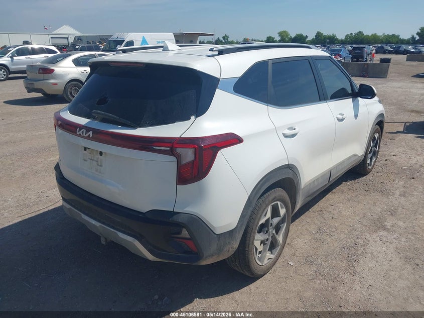 2024 Kia Seltos VIN KNDER2AA0R7490474 IAAI salvage auction — HAIL, Original (Texas), sold $9,150 on 2026-07-22 (photo 4)
