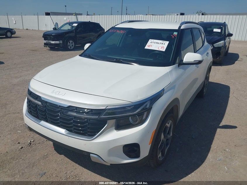 2024 Kia Seltos VIN KNDER2AA0R7490474 IAAI salvage auction — HAIL, Original (Texas), sold $9,150 on 2026-07-22 (photo 6)